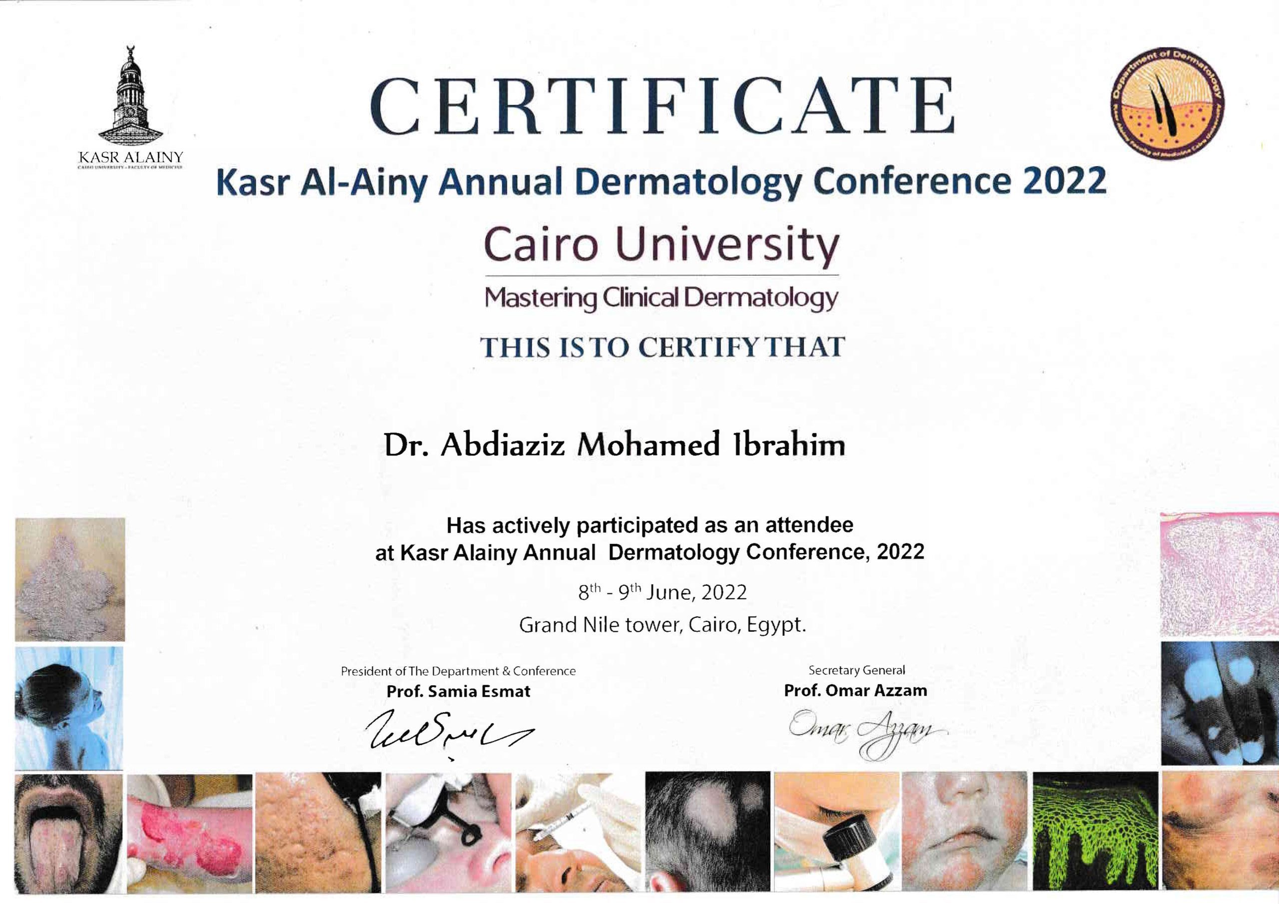 Cairo cert Abdiaziz